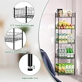 Soda Can Organizer for Pantry 5 Tier Water Bottle Organizer Holder for Tumbler Travel Mug Cup, Freestanding Bathroom Towel Storage Shelves for Pantry Kitchen Laundry Room Organization