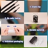 Auihiay 24 Pairs Flat Shoelaces, 31 inches Flat Shoe Laces, Multipack Shoestrings for Sneakers, Skates, Casual Shoes, Canvas Shoes, Boots, White and Black Replacement Shoelaces