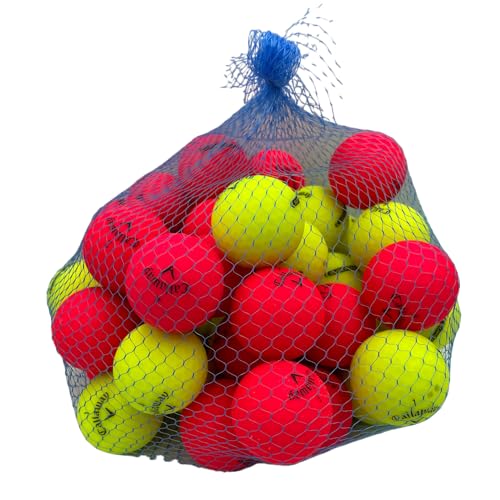 Golf Ball Planet Superfast Used Golf Balls for Callaway 4A/Near Mint (50 Pack, Red/Yellow)