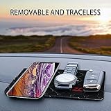 ZC GEL Sticky Dash Pad (4 Pack), Removable and Traceless Car Dashboard Mat with Heat Resistant, Sticky Non-Slip Dashboard Gel Pad for Cell Phone, Sunglasses, Keys, Coins and More (Size: 5.9" x 3.5")