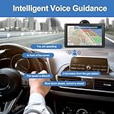 GPS Navigation for car,9 inch High-Definition Touch Screen 256-16GB，2025 Maps (Free Lifetime Updates), Truck GPS Commercial Drivers, Semi Trucker GPS Navigation System, Custom Truck Routing