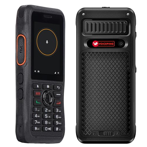 VoicePing Teams Zello PTT Walkie Talkie – Unlimited Range via 4G/WiFi, Preinstalled Zello App, 30-Day Trial SIM Included (Upgradable to 1-Year US Plan, 4 Networks Supported)