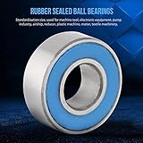 25 PCS/Set Ball Bearings MR115-2RS Blue Metal Rubber Sealed Ball Bearings 5x11x4 mm