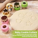 34Pcs Sandwich Cutter,Lunch Box Accessories for Kids Uncrustables Maker,Toddler Food Shape Cutter, Pancake Maker Heart Star Dinosaur, DIY Cookie Cutters Gift for Kids Bento etc...