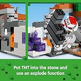 LEGO Minecraft The Badlands Mineshaft Video Game Toy, Mining Exploration Set with Minecraft Minifigures, Birthday Gift for Boys and Girls, Action Packed Minecraft Toy for Kids Ages 8 and Up, 21263