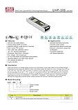 MEAN WELL 200W Slim Type with PFC Switching Power Supply (UHP-200R-24)