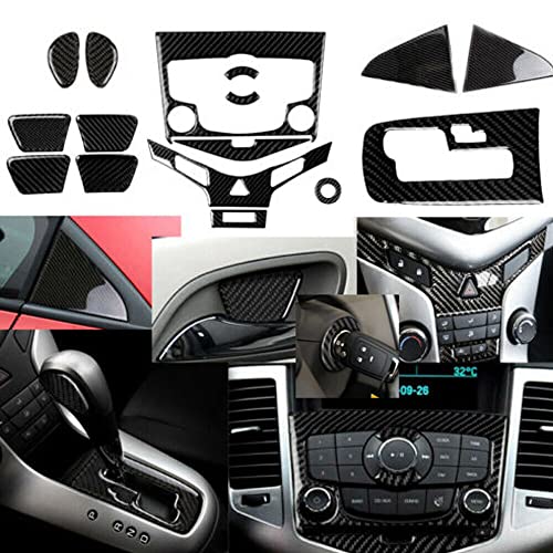 Car Interior Accessories 16-Piece Carbon Fiber Full car Interior Set for Chevrolet Cruze 2009-2015