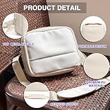 CAIYOULE Universal Portable Protective Bag for Fujifilm Instax Mini 12/11/99/7+/40/Evo/Link2/Liplay/SQ /CP910/1200/1300 and DSLR Cameras fuji Instant Universal Digital Camera Case （No Camera）-White