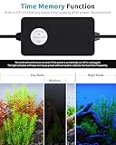 Aquarium Plant Light, 24/7 Programmable, Power-Off Memory, 7-Row LED 18-24in SEAOURA Full Spectrum Fish Tank Lights, 8 Colors, 20 Brightness Dimmable, Day & Night Cycle, Adjustable Bracket