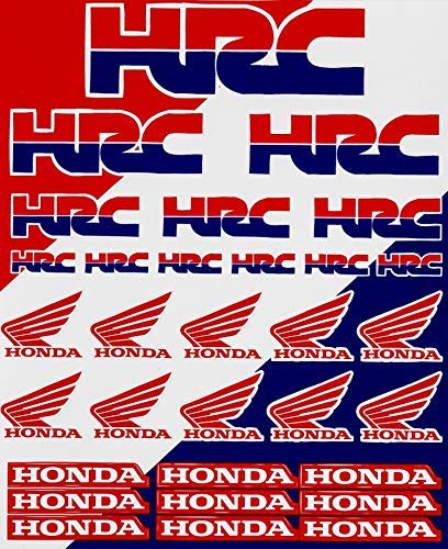 Enjoy Mfg Motorcycle Sticker Sheet Decal Graphics Compatible Fit for Honda (HRC Racing)