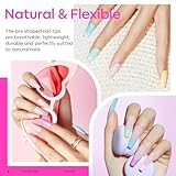 modelones Gel x Nail Kit, Nail Tips and Glue Gel Kit with Nail Glue Gel, 500Pcs Long Coffin Nail 10Sizes, Nail Dehydrator, Ultra-Portable LED Nail Lamp, Gel Nail Extension Kit Salon Gifts for Women