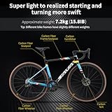 SAVADECK Carbon Road Bike, 24 Speeds Shifting Road Bicycle with Ultegra Di2 8170 Groupset, T1000 Full Carbon Race Bike with Carbon Frame and Carbon Wheelset