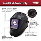 Lincoln Electric K3034-4 VIKING 3350 Auto Darkening Welding Helmet with 4C Lens Technology, Matte Black, extra large