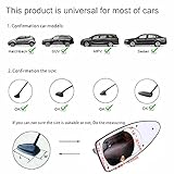 Possbay Shark Fin Antenna Car AM FM Signal Connection Roof Aerial with Adhesive Universal Fit for SUV Seden Black