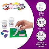 Colorations® Tacky Craft Glue Classroom Pack Jars, Each with Built in Brush Applicator, Set of 12, Each 3oz, Thick & Strong Tacky Glue, Dries Clear, Use at School, Home, Office & Craft Projects