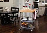 Kitchen Island Cart with Wheels (Silver)