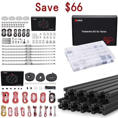 Heegkqu Extrusion Frame Kit Motion Kit R2 Full Cable kit Wiring Harness Accessories Fastener Kit for Voron 2.4 3D Printer
