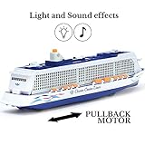 Ocean Cruise Liner Model Diecast Metal Toy Ship with Sound Light Effects 20 cm 8 in