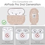 Jewelry Case for Airpods Pro 2nd Generation - VISOOM Bling Diamond Airpods Pro 2 Cases Cover Women Sparkly Rhinestone iPod Pro 2 Earbud Wireless Charging Case Girl Keychain for Apple Airpod Gen Pro 2