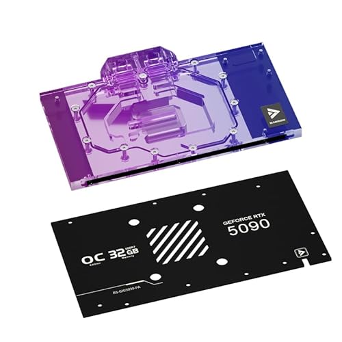 Barrow Copper GPU Water Cooling Block GPU Waterblock for Gigabyte RTX5090 RTX5090Ti RTX5080 RTX5080Ti RTX5070 RTX5070Ti RTX5060 RTX5060Ti (for Gigabyte RTX 5090 D Gaming OC 32G)