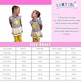 LUKYCILD Baby Girls Summer Clothes Casual Clothing Suit Short Sleeve Striped T-Shirt +Pants