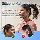 DACOM Bone Conduction Headphones Wireless Bluetooth Open Ear Headphones BT5.3 IPX7 Waterproof Answer Phone Noise Canceling Sports Headphones with Mic for Running Hiking Workout