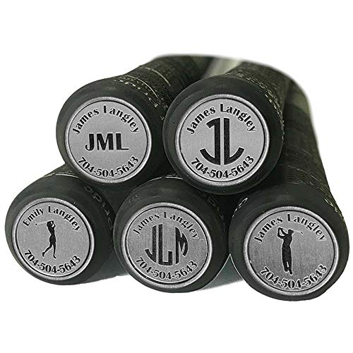 Personalized Golf Club Finders™ with 3-Letter Monogram~Laser Engraved~Set of 14~4 Color Options~5 Engraving Styles