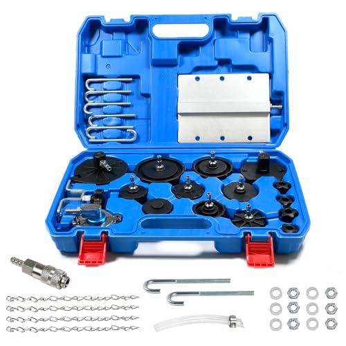 SMOTIVEPRO 12 pcs Brake Master Cylinder Bleeder Kit Professional Brake Bleeder Adapter Compatible with Most Brake Bleeder kit