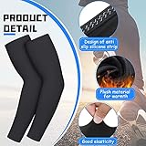 Skylety Thermal Arm Warmer 3 Pairs Cycling Arm Warmers Sleeves for Men Women Winter Sports Outdoor(Large)