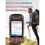 A8 GPS Handheld Navigator, Portable Hiking GPS for Outdoor, Multi-GNSS Support, Rugged Waterproof Button-Operated Handheld GPS with Preloaded USA Basemap