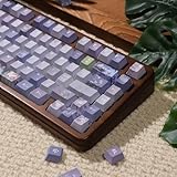 152 Keys Dye Sub PBT Custom Keycaps Cherry Profile Purple Blossom Keycaps Set Fit for Mechanical Keyboards Alice Keyboard Cherry Mx Gateron Switches