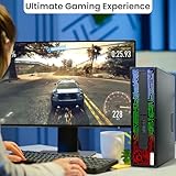 BTO HP G2 RGB Gaming PC Desktop – Intel Core i5 6th Gen, 16GB DDR4 Ram, 1TB SSD, NVIDIA GeForce GTX 1050 Ti 4GB, New 24 Inch Monitor, Windows 10 Pro – Computer Tower for PC Gamer (Renewed)