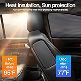 XCBYT Car Window Shades - 4 Pack for 2019-2024 Toyota RAV4 Sun Shade Side Window Sun Shade Car Window Shade for Baby with Breathable Mesh Insulate Heat and UV for Sleep Camping Breastfeeding