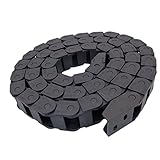 2M 2000mm Black Long Nylon Cable Drag Chain Wire Carrier 10 x 15mm