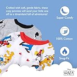 Disney Boys' 4-Piece Snug-fit Cotton Pajama Set, Soft & Cute for Kids, Mickey & Friends Fun