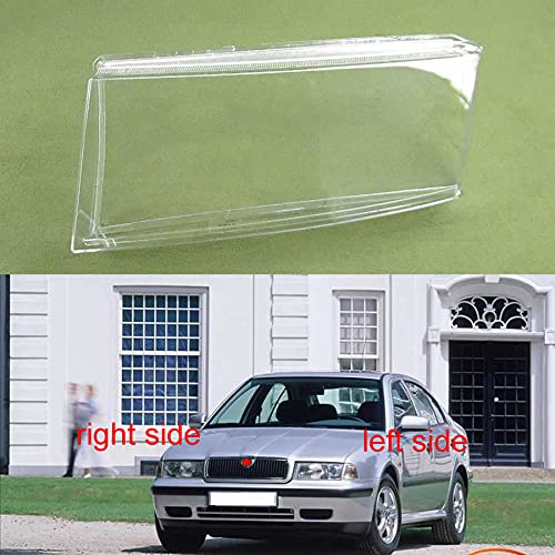 TOOWGM For Skoda Octavia 2001 2002 2003 2004 Headlamp Cove Headlight Cover Large Lampshade Headlight Shell Mask Lens Lamp Shell (2PCS left and right)