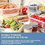 28 Pieces Food Storage Containers with Lids EXTRA LARGE Freezer Containers for Food BPA-Free Meat Fruit Vegetables Plastic Containers with lids Storage Airtight Leak-Proof Food Containers for Kitchen