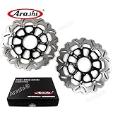 Arashi Front Rear Brake Disc Rotors for Kawasaki Z800 / ABS 2013 2014 2015 2016 Motorcycle Replacement Accessories Z 800 Black Z800E/ABS Z1000/ABS ZZR1400/ABS