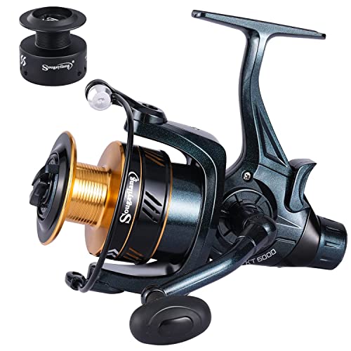 Sougayilang Carp Fishing Reel 13+1 Stainless Steel BB Bait Feeder Spinning Reel for Freshwater and Saltwater-4000