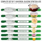 Reusable Silicone Stretch Lids - Stretchy Silicone Lids For Bowls - Reusable Silicone Bowl Covers Reusable - Silicone Covers For Bowls - Silicone Covers For Bowls - Silicone Microwave Cover