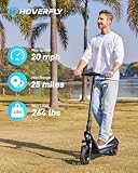 Hoverfly X5 Electric Scooter for Adults, Anti-Flat 10" Solid Tire, Max 25 Mile Range and 20Mph Speed Power by 500W Motor,15% Uphill with Front Suspension Shock Absorber, Foldable Commuting Escooter