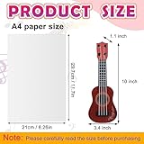 Lenwen 24 Pcs Kids Toy Guitar 10 Inch Ukulele Beginner Musical Instruments Mini Size Toddlers Ukulele Guitar Rhyme Developmental Educational Toy for Toddlers Babies