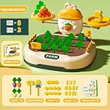 Cute Bunny Balance Math Toy with Carrot Harvest Game - STEM Learning Toy for Toddlers - Counting and Number Blocks, Educational Activity Toys for Kids Ages 3 4 5 Kindergarten Preschool Birthday Gift