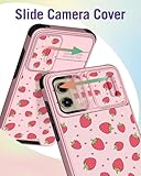 Buleens for Moto G Stylus 5G 2024 Case - with Ring Stand & Camera Cover Aesthetic Cute Designed for Women Girls Girly Kawaii Strawberry Phone Case for Motorola G Stylus 5G 2024 Compatible with Magsafe