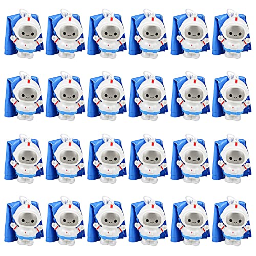 ArtCreativity 24-Pack / 2" Mini Astronaut Paratroopers – Durable Parachute Toys for Kids – Space-Themed Party Favors, Astronaut Piñata Fillers, and Goodie Bag Toys