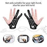 XPPen Digital Drawing Glove Two-Finger Artist Glove for Drawing Tablet Cute Cat Print Drawing Glove Suitable for Right and Left Hand