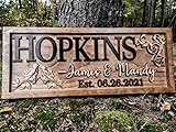 Rustic Wedding Decor | Personalized Wedding Gifts | Custom Wedding Signs | Last Name Sign | Love Bird Wall Decor | Bridal Shower Sign | Wood Garden Sign | Wooden Garden Decor | Love Bird Decor