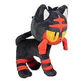 Pokémon 8" Litten Plush - Sun and Moon Starter - Officially Licensed - Authentic Soft Stuffed Animal Toy Figure - Torracat Evolution - Easter Basket Stuffer Gift for Kids, Boys, Girls - 2+