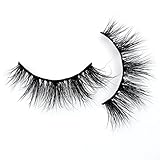 Visofree Eyelashes Mink Eyelashes Cruelty-free Medium Volume 3D Mink Strip Eyelashes Dramatic False Eyelashes (E10)