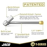 JACO Lightning T-Series Tire Air Chuck - 1/4" F-NPT (Open Flow)